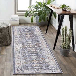 Kumasinova Trendy Stain-Resistant Area Rug – Non-Shedding Living Room Rug, Medallion Rugs for Living Room, Kid & Pet-Friendly, Boho Washable Rugs - 1 of 4