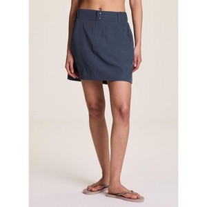 RBX Active Women's Tennis Golf Skirt with Built-In Shorts and Snap Button Waistband - 1 of 4