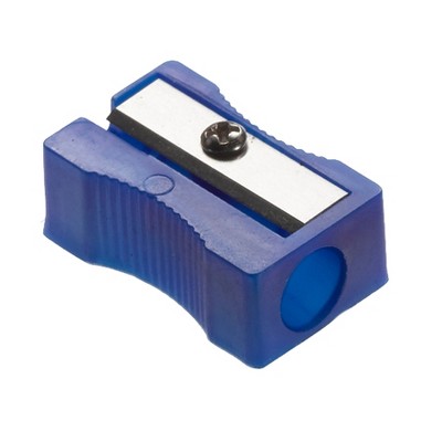 Assorted Color Plastic Single-Hole Manual Pencil Sharpeners, 24 Pack