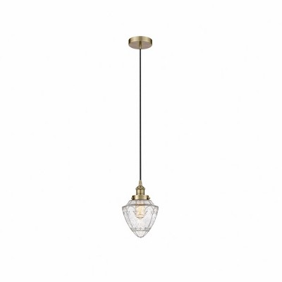 Bullet - 1 Light Cord Hung Mini Pendant In Modern Style-12 Inches Tall and 7 Inches Wide