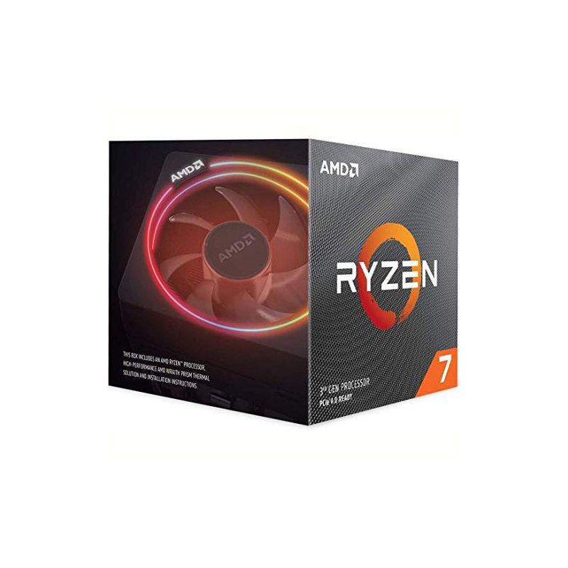 AMD Ryzen 7 3700X 8-Core, 16-Thread Unlocked Desktop Processor with Wraith Prism LED Cooler, 1 of 5