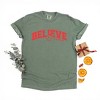 S.W.Smiley Varsity Believe - Womens Garment Dyed Tee - 2 of 3