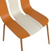 GlasFlength Accent Chairs Modern Striped Seating All Weather Construction Indoor Outdoor Use For Living Room, Orange, 20.47"*18.9"*31.5" - 4 of 4