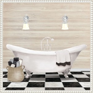 Amanti Art Bathroom I by Elizabeth Medley Canvas Wall Art Print Framed 16 x 16-in. - 1 of 4