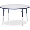 Jonti-Craft Berries Elementary Height Color Edge Round Table (42 x 42) in Blue - 2 of 2
