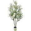 Fake Olive Tree with Pot, Faux Olive Tree, Indoor Tall Artificial Plants Potted for Indoor Outdoor Living Room Home Office Entryway  Wedding Decor - 2 of 4