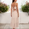 Anna-Kaci Women's Spaghetti Strap Tiered Maxi Dress with Square Neckline - 3 of 4