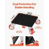 VEVOR Furniture Dolly,Maximum Load 3474 lbs,Heavy Duty Furniture Movers with 5 360° Rotation Wheels,Carbon Steel Panel,Lift Slider Tool Set,Black&Red - 4 of 4