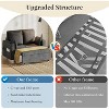 3 in 1 Pull Out Couch,56 Inch Convertible Sleeper Sofa Bed,Loveseat Sofa Couch with Cup Holders - 2 of 4