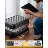 LUGGEX Aluminum Frame Luggage with Spinner Wheels, Zipperless Polycarbonate Hard Shell Suitcase, Carry On 20 Inch, Silver Grey - 2 of 4