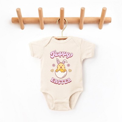 The Juniper Shop Hoppy Easter Chick Colorful Baby Bodysuit