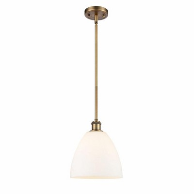 Bristol Glass - 1 Light Mini Pendant In Industrial Style-11.25 Inches Tall and 9 Inches Wide