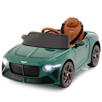 Costway 12V Licensed Bentley Bacalar Kids Electric Ride-on Car with Remote Control Green/Red/White/Black