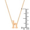 Slickblue Stylish Custom Initial Necklace for Women, 18" Link Chain+2" Ext., Rose Gold/Gold/Silver Options, b-z Options - 3 of 3