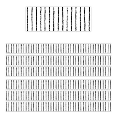 Teacher Created Resources® White With Black Pinstripes Straight Border Trim, 35 Feet Per Pack, 6 Packs