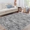 TROPOWLarge Area Rugs Washable Modern Foldable Thin Indoor Non Slip Low Pile Carpet Plain Pattern Print Mat for Bedroom, Bedside, Kids Room - 3 of 4