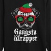 Boys' - Instant Message - Christmas Gangsta Wrapper Long Sleeve Graphic T-Shirt - 2 of 4