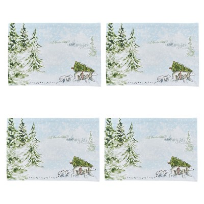 Split P Polar Bears Placemat Set of 4
