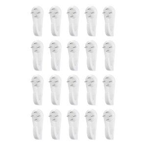 Unique Bargains ABS Non-mark Hook Picture Photo Frame Hangers White 1.97" x 0.83" x 0.51" 20 Pcs - 1 of 3