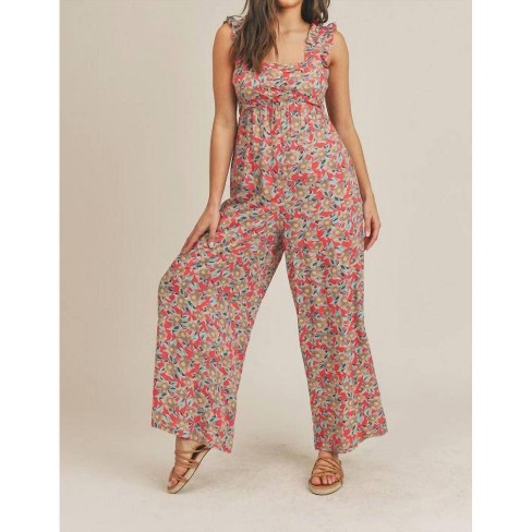 Women s Floral Jumpsuit Merci L Target