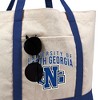 University Of North Georgia Primary Logo Canvas Tote Bag With External Pocket, Reusable Shoulder Bag for Shopping, School, Beach - 2 of 4