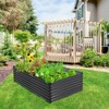 Tangkula Galvanized Metal Raised Garden Bed 71" x 20.5" x 43.5" Large Outdoor Raised Planter Box for Vegetable Flower Fruit Herb Garden - 2 of 4