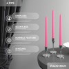 10 inch Taper Candles Set of 4 - Dripless Taper Candles and Unscented Candlesticks - Perfect as Dinner Candles and Household Candles - 3 of 4