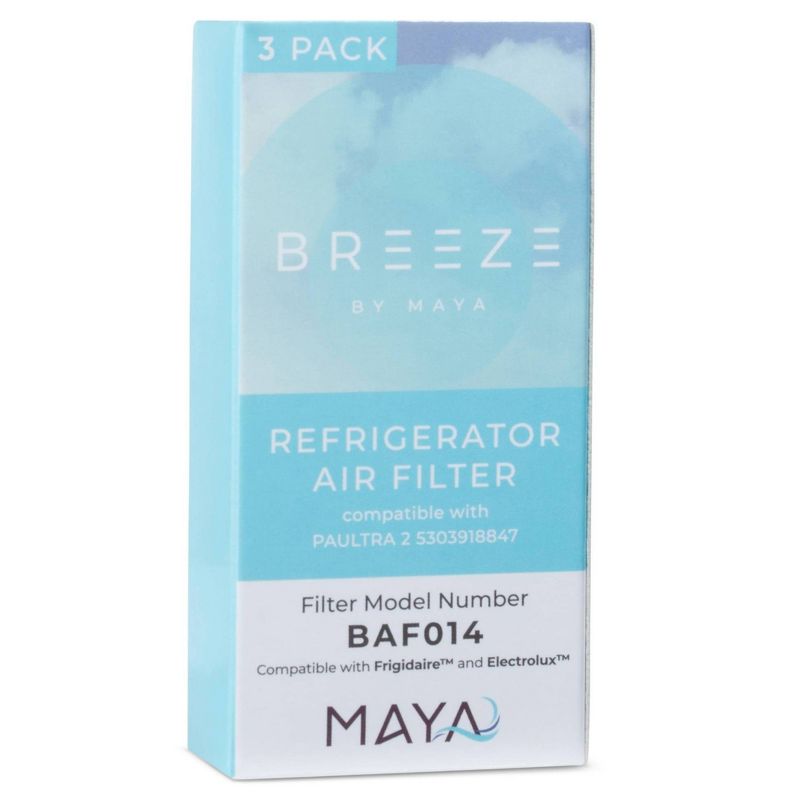 Breeze by MAYA Replacement Frigidaire/Electrolux Paultra2 242047805 Refrigerator Air Filter 3pk - BAF314, 3 of 4