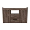 47.2" Lyon Sideboard with Two Drawers, Double Door Cabinets, and One Open Shelf, Ideal for Dining Room or Hallway - 2 of 4