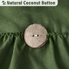 LunaLulinlk Green Shower Curtain Shabby Chic Farmhouse Shower Curtains with 12 Hooks 72'' x 72'' - 4 of 4