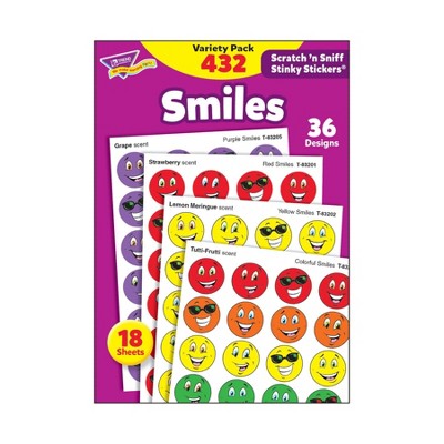 DUPLICATE TREND Smiles Stinky Stickers Variety Pack  432 ct