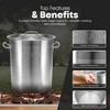 GasOne 20 qt. Stainless Steel Stock Pot  with Lid and Capsule Tri-Ply Bottom Heavy-Duty Cooking Pot for Brewing, Soup, Seafood Boil - 4 of 4