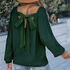Women's Back Tie Knit Sweater with Elegant Bow Detail-Cupshe - 3 of 4