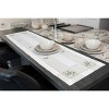 Slickblue Kinsale Shamrock Table Runner, Embroidered Border, Dining Linen, Irish Style, 14"x72" - 2 of 3