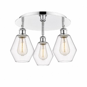 Cindyrella - 3 Light Flush Mount In Industrial Style-10 Inches Tall and 17.75 Inches Wide - 1 of 1