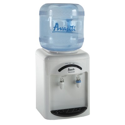 Avanti WDT35EC Tabletop 3 and 5 Gallon Water Cooler Jug Bottle Dispenser, White