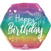 LoonBalloon 24 Inch Holographic Sparkle Birthday Balloon with 4 latex balloons- Modern & Festive - 2 of 3