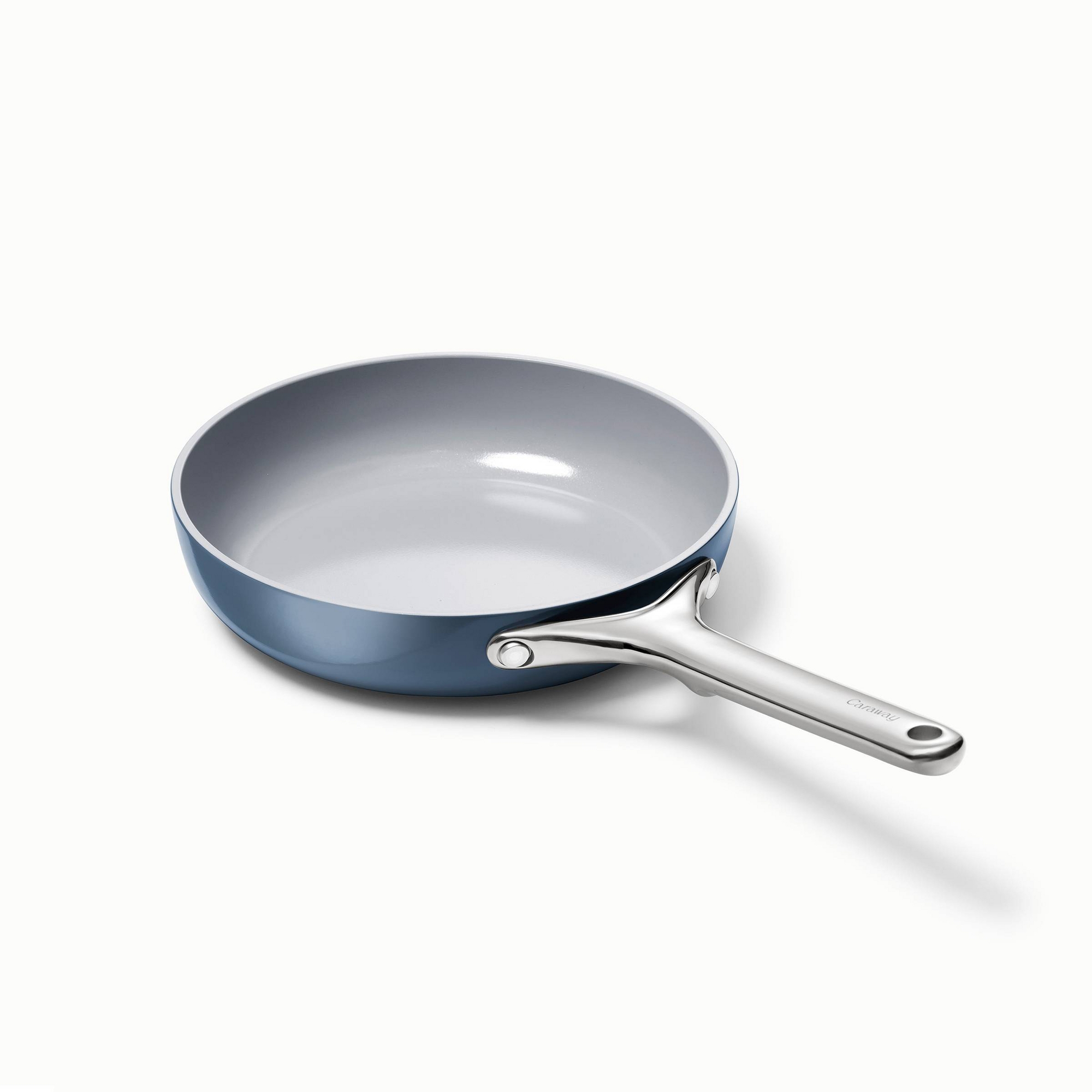 Caraway Home 8" Mini Fry Pan Navy: Nonstick Ceramic, Stainless Steel Handle, Oven-Safe, Electric & Gas Compatible