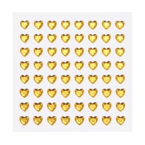 Unique Bargains Heart Shape Self Adhesive Arts Makeup DIY Rhinestone Stickers 256 Pcs - 1 of 4