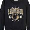 Women's - Hocus Pocus - Sanderson Collegiate Lightweight French Terry Wide Neck Long Sleeve Shirt - 2 of 4
