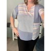 Women's Thermal Multi Color Stripe Top - Sugarfox - 3 of 3