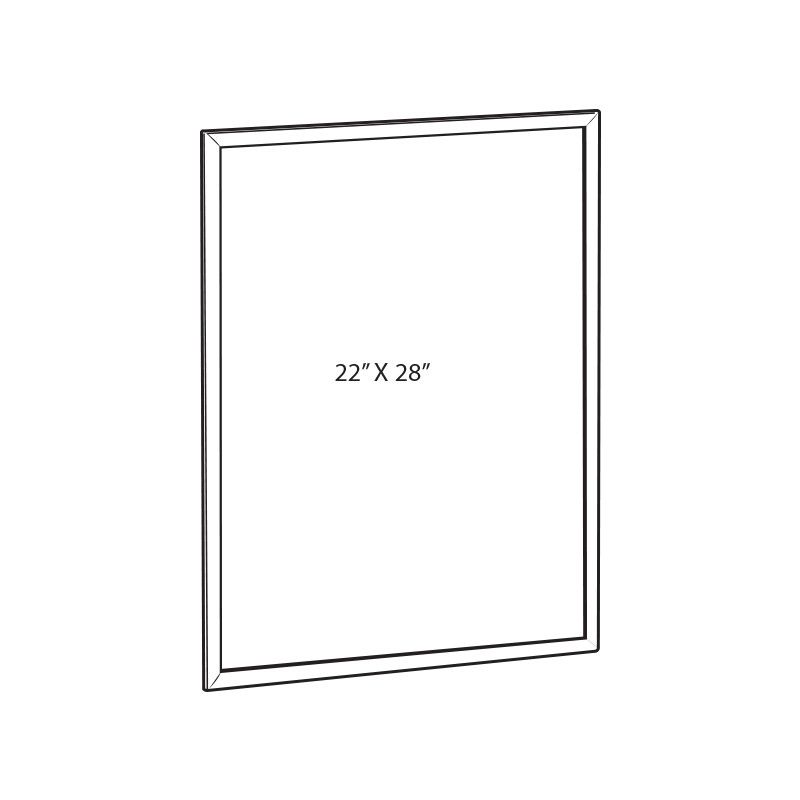 Azar Displays 22"W x 28"H Vertical/ Horizontal Large Format Snap Frame, 3 of 7