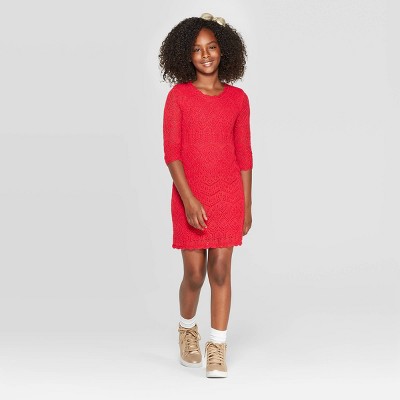 Cat and jack 2024 red sweater dress