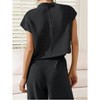 Women Knit Crop Top Sleeveless Solid Color Ribbed Vest Tank Cami Top Going Out Sweater Pullover Top Summer Outfits - 2 of 4