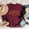 Sweater Weather Knit Print - Women's Graphic Sweatshirt - 2 of 4