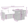vidaXL Garden Sofa Set Grey - 3 of 4