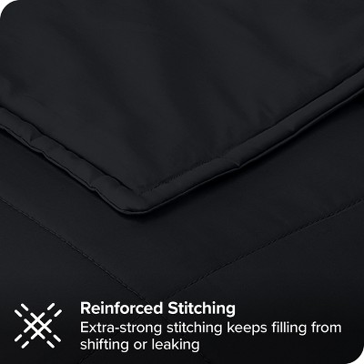 17 Lb 60" X 80" Weighted Blanket Cotton Black By Bare Home Target