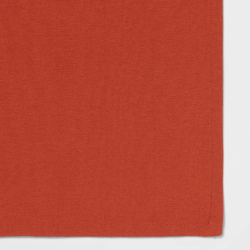 84&#34; x 60&#34; Cotton Tablecloth Dark Orange - Threshold&#8482;, 4 of 5