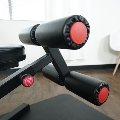 Power Zone Adjustable Black Utility Weight Bench with Eco Foam