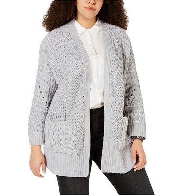 Style & Co. Womens Chenille Cardigan Sweater